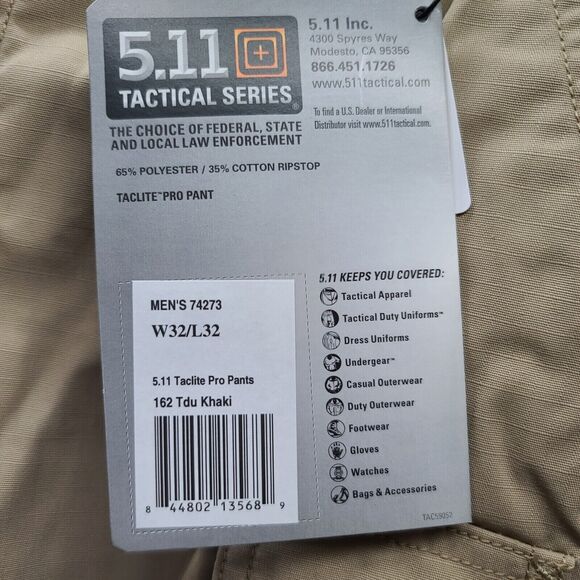5.11 Tactical Series Men 32 Pants Beige DuPoint Teflon Fabric Protector Lot of 2 - Picture 6 of 10